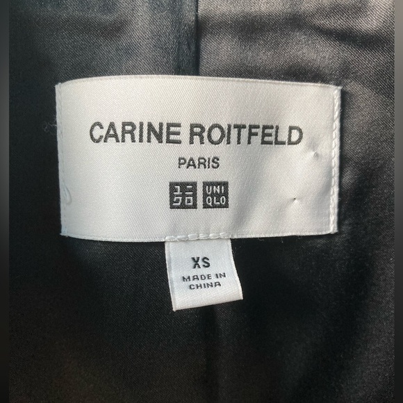 Black double-breasted wool jacket. Uniqlo X Carine Roitfeld (Paris) - XS - Picture 3 of 5